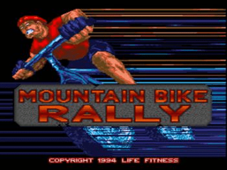 Exertainment Mountain Bike Rally title screen for Super Nintendo